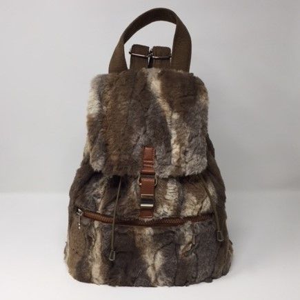 Faux-fur Backpack