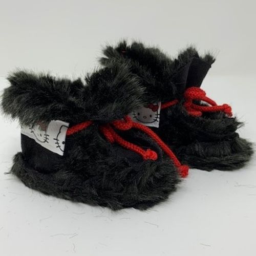 Faux fur moccasins